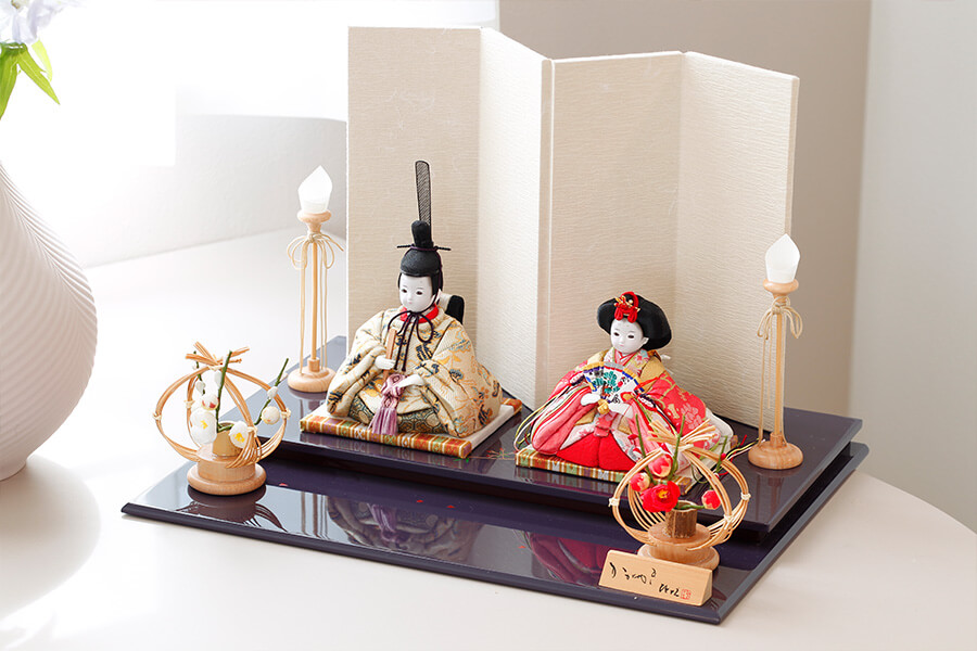 木目込み雛人形 月 - つき - 13号 - 親王飾り